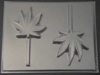 172x Pot Leaf Marijuana Chocolate Lollipop Candy Mold